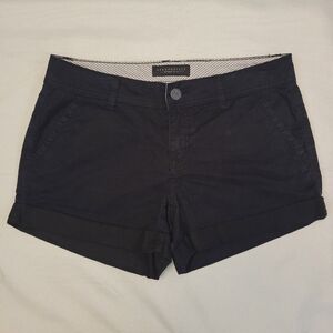 Aeropostale Shorts Solid Black Size 6